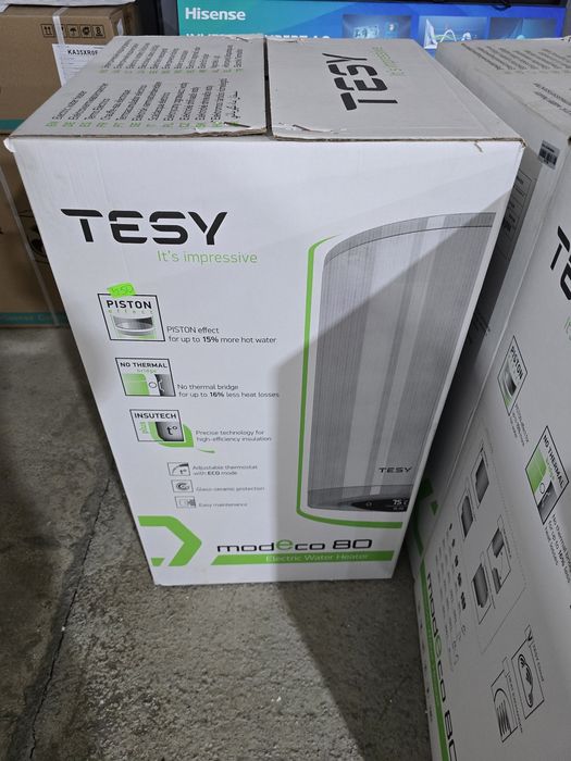 Нов вертикален смарт бойлер  w-fi Tesy Modeco 80