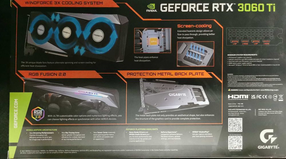 Placa video GeForce RTX 3060 Ti Gaming OC PRO 8G