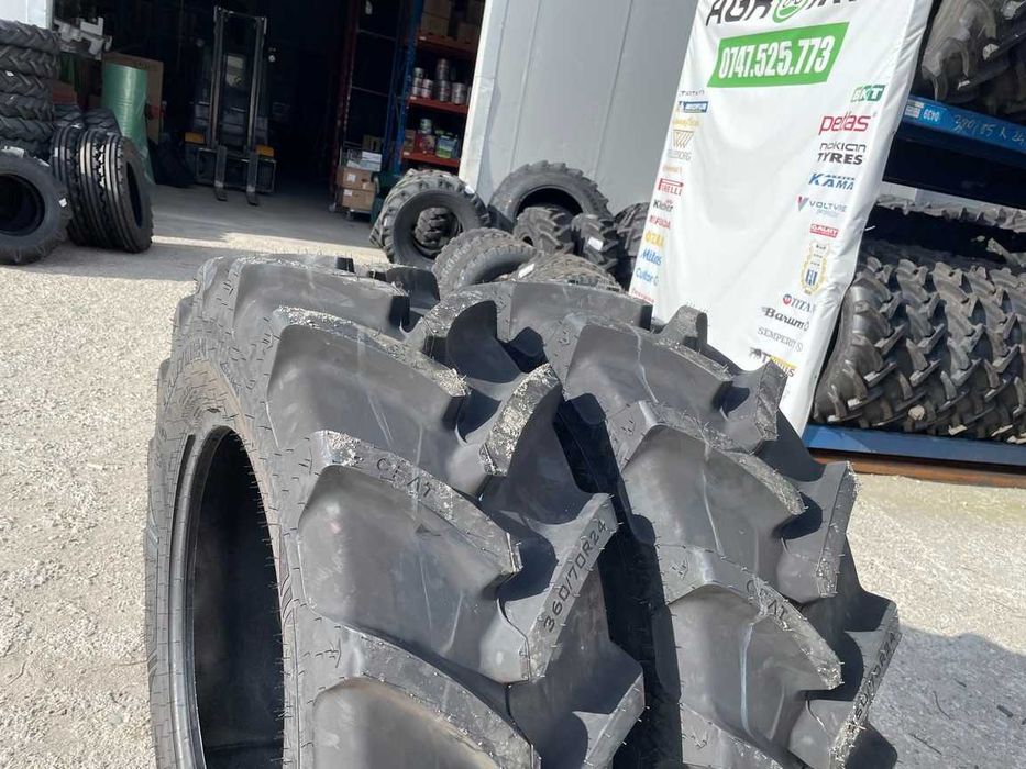 12.4 R24 Varianta mai lata 360/70R24 Cauciucuri noi Radiale tubeless