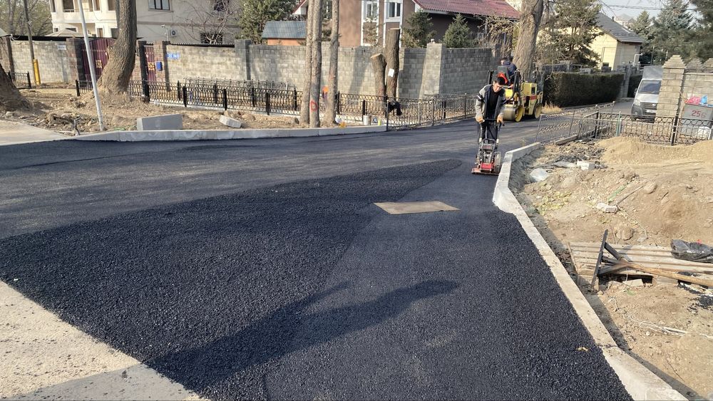 Асфальт Асфальтирование Укладка асфальта