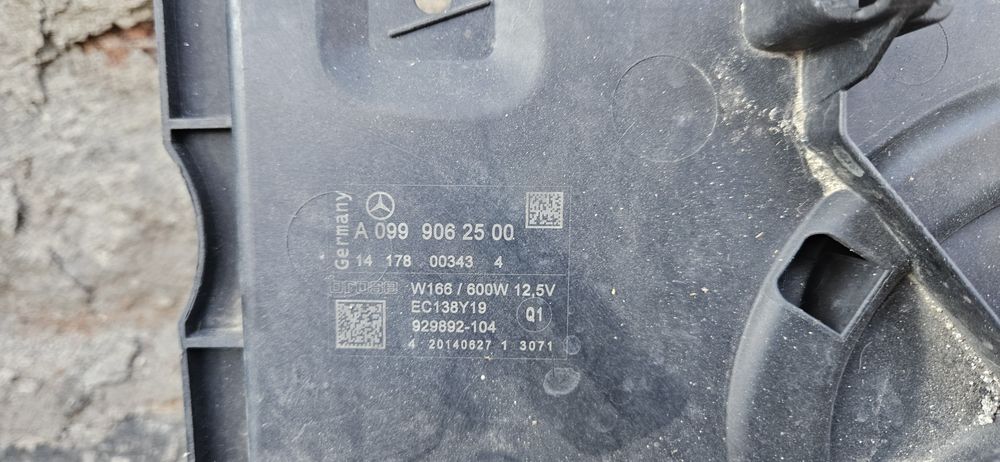 Перка за радиатор за Mercedes ML w166 /GLE W166/GL X166/GLS X166