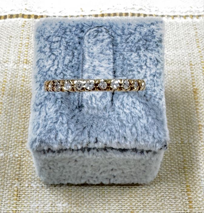 Inel Aur galben 18k cu Diamante, pret fix