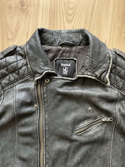 tigha / мъжко кожено(естествена) яке XL