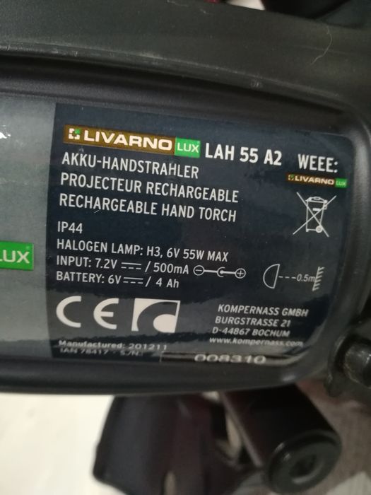 Кънпинг прожектор LIVARNO LUX