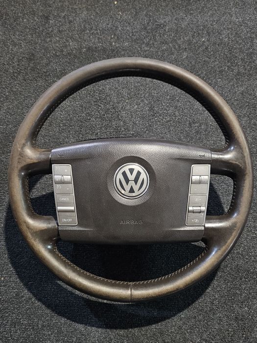 Volan piele + comenzi + incalzire Volkswagen Phaeton 2002 - 2010