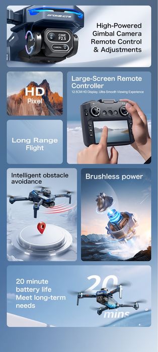 НОВ Дрон 4K Професионална 8K Камера