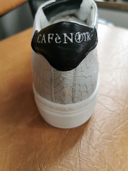 Италиански дамски кец-inмаратонка естествена кожа CAFENOIR