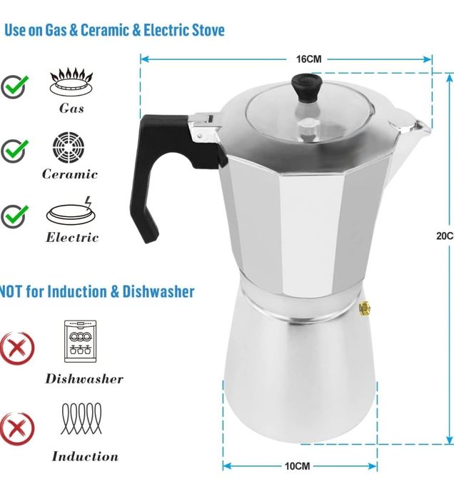 Cafetiera clasica italiana!350ml!