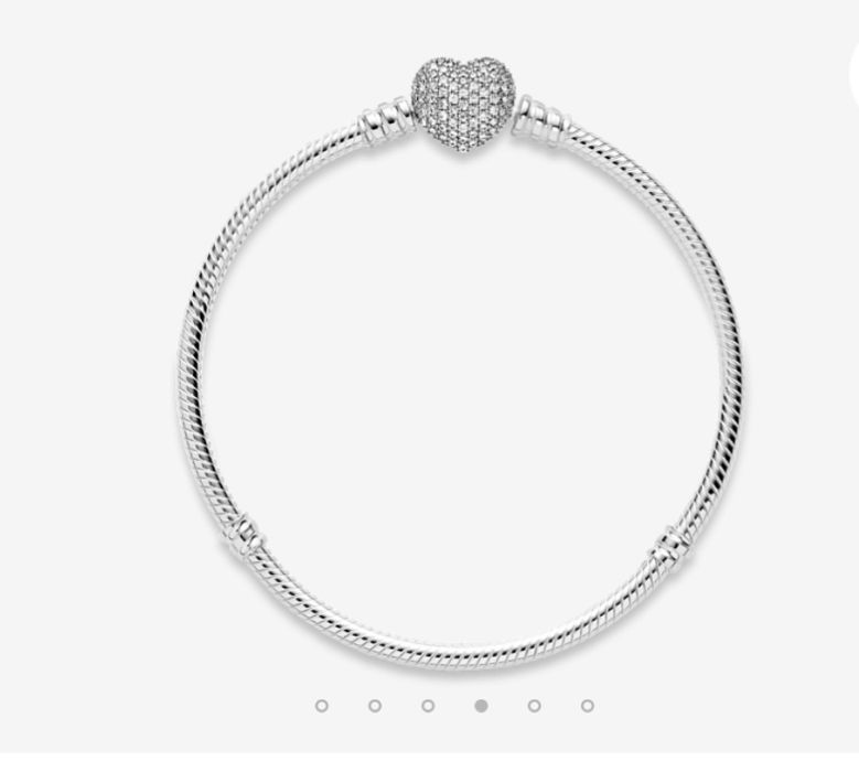 Браслет Pandora Сияющее сердце