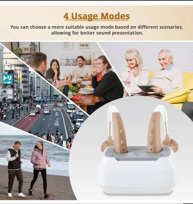 Aparat auditiv bătrâni deficiente de auz reîcarcabil