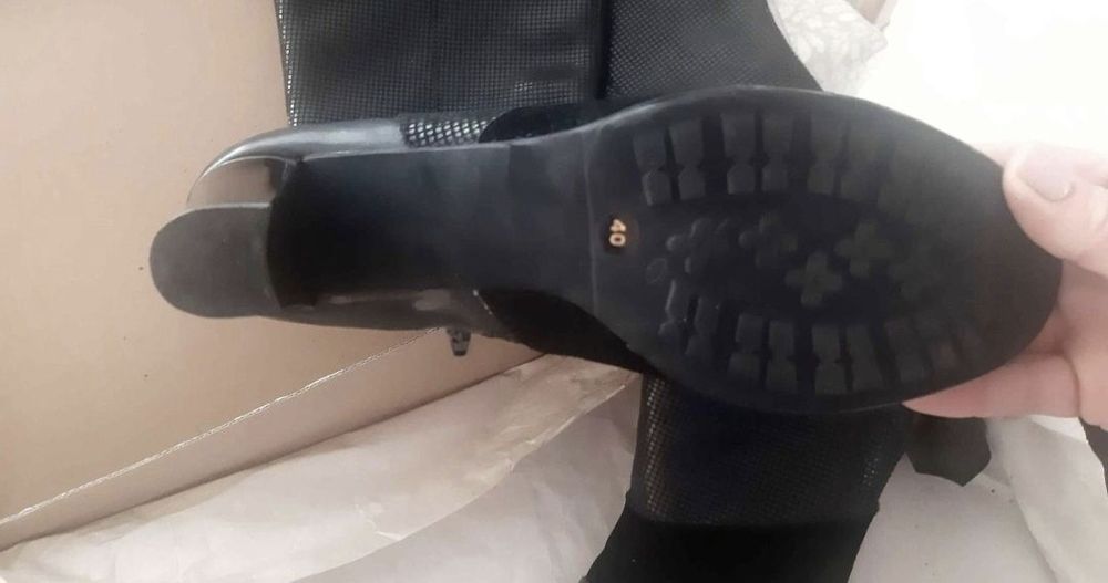 Дамски ботуши естествена кожа и велур