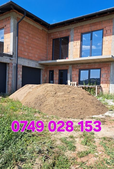 Nisip, sort,piatra,pamant,lemne de foc, material concasat