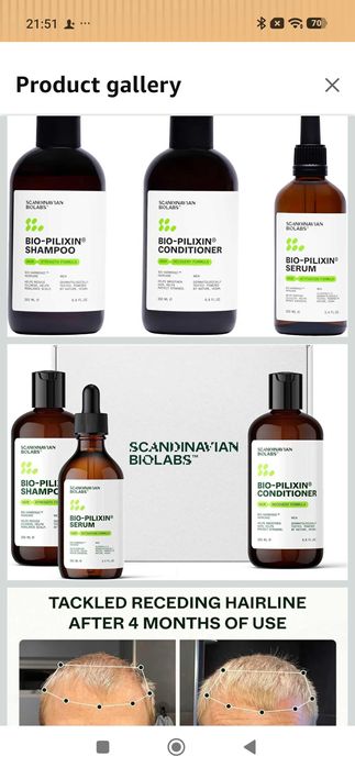 Scandinavian Biolabs Bio-Pilixin® рутина за мъже