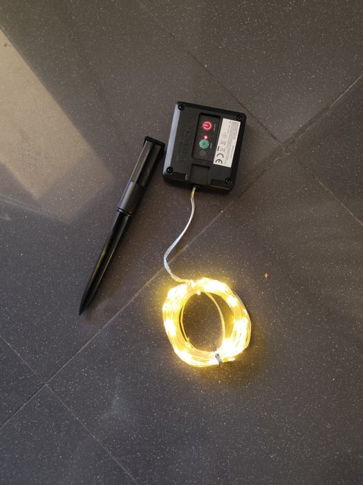 Lumini Led exterioare cu panou solar 12m/100 de led-uri