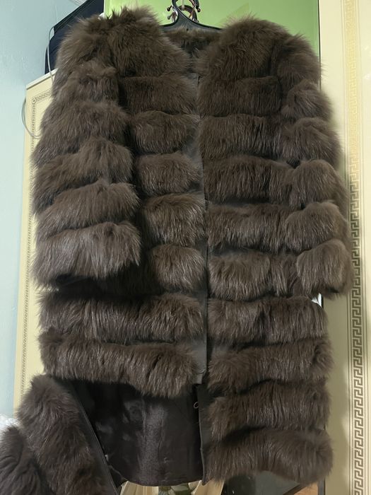 Шуба трансформер из натурального песца