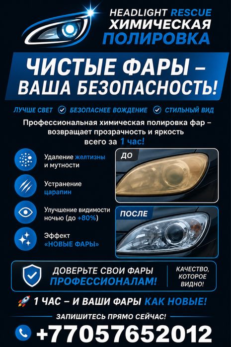 Химическая полировка фар