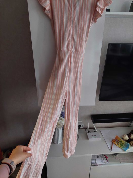 Детски елегантен красив летен гащеризон 9-10г. 134-140см