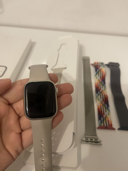 Apple Watch 7, GPS, Cellular, Starlight Aluminium 41mm