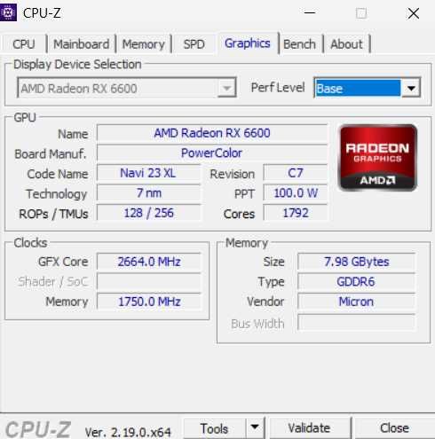 Видеокарта Powercolor Radeon RX 6600 Fighter, 8GB GDDR6, 128-bit - Перфектно състояние
