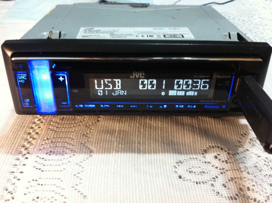 Radio CD MP3 player JVC KDR871BT cu Bluetooth, AUX, USB (statie