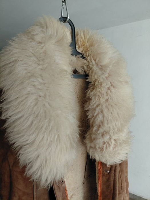 Дамски кожух от агнешка кожа