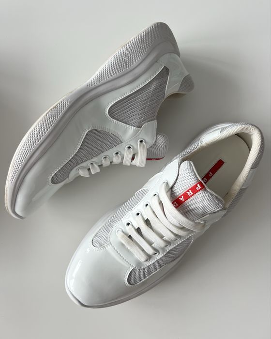 Prada american cups all white