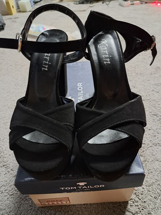 Sandale elegante cu platformă de 10 cm