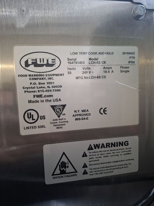 Фурна за ниско температурно печене FWE/ агнета/ прасенца