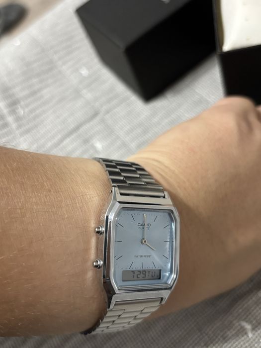 Casio aq230, голубые. Оригинал.