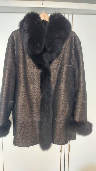 Женская дубленка размер 58-60