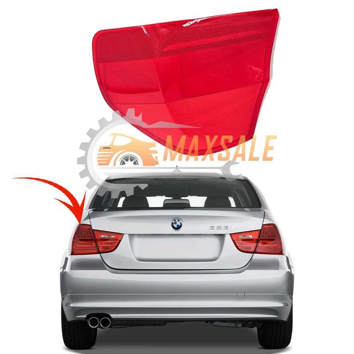 Капак стъкло външно ляво стоп BMW 3 E90 Facelift/LCI (08-12) бмв 3 е90