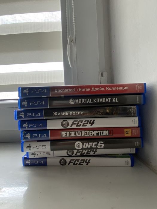 Игры для пс5,пс4 ufc5,fifa24,rdr2