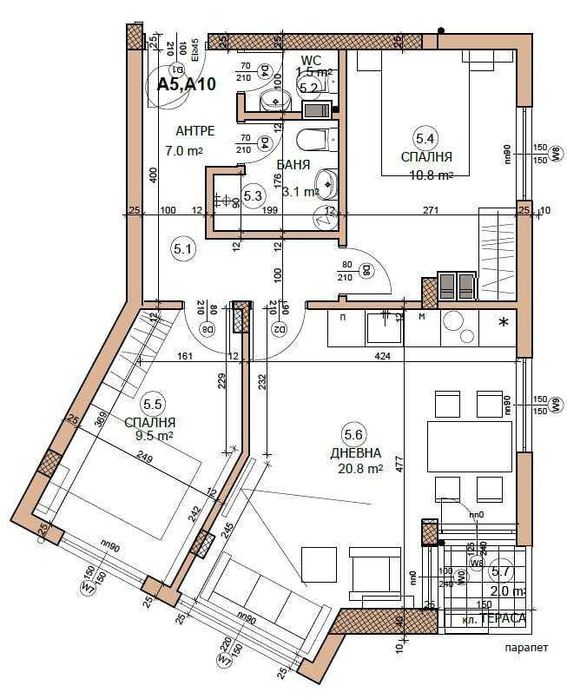 Продава се Тристаен апартамент в Пловдив, Христо Смирненски - 85 кв.м за 1342 €/кв.м - Снимка #9