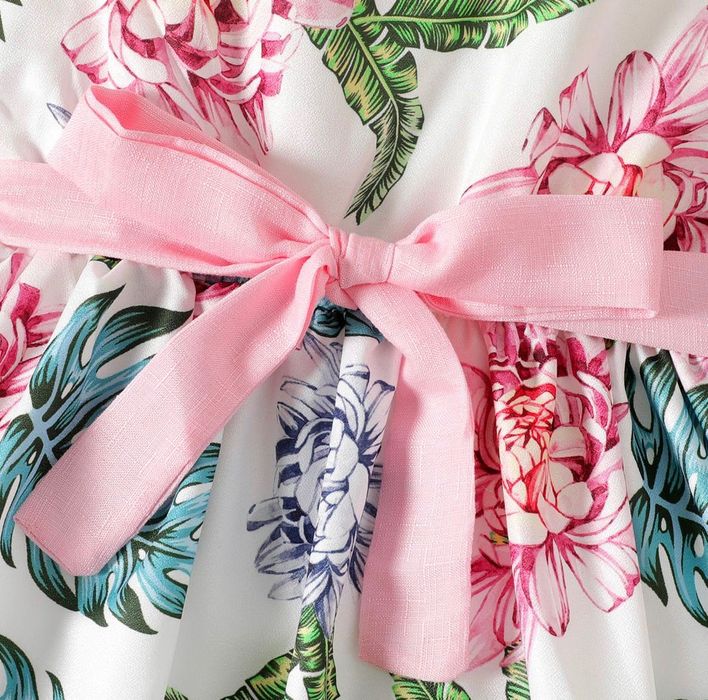 Детска рокля с панделка