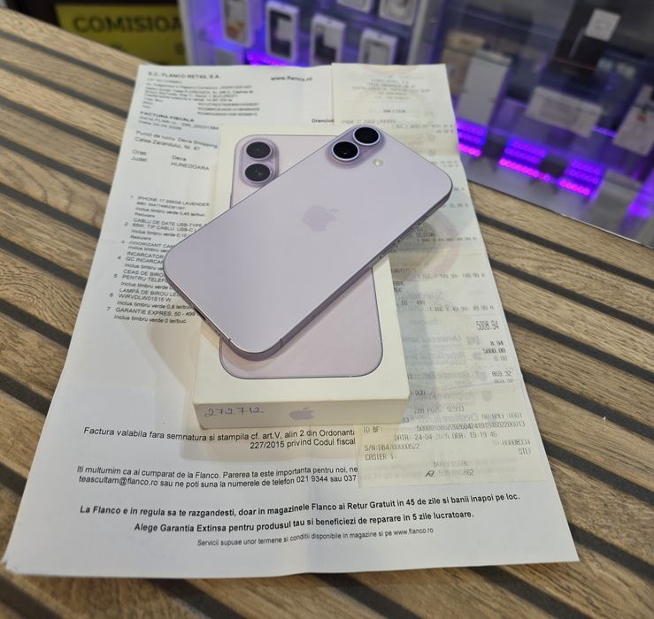 iPhone 17 256GB. ca NOU ! 4 Ani Garantie