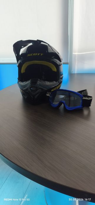 Cască Scott 350 Pro MX Enduro – Black/Yellow – Mărimea S