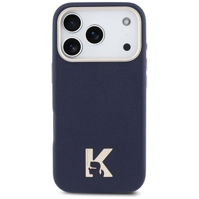 Кейс karl lagerfeld leather magsafe с k head logo за iphone 17 pro – b