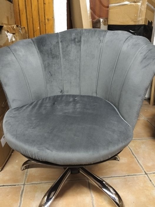 Scaun decorativ gri nou