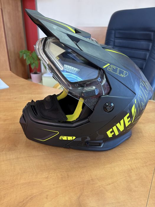 Vand casca Atv cu viziera incalzita Delta R4 ignite Black Camo Mat 509