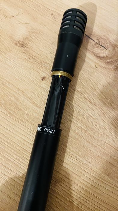 Microfon Shure PG81 – condenser instrument, baterie + phantom