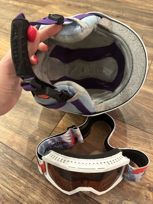 Детска ски каска и маска ALPINA Леденото кралство