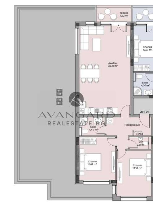 Продава се Тристаен апартамент в Пловдив, Христо Смирненски - 220 кв.м за 1292 €/кв.м - Снимка #3
