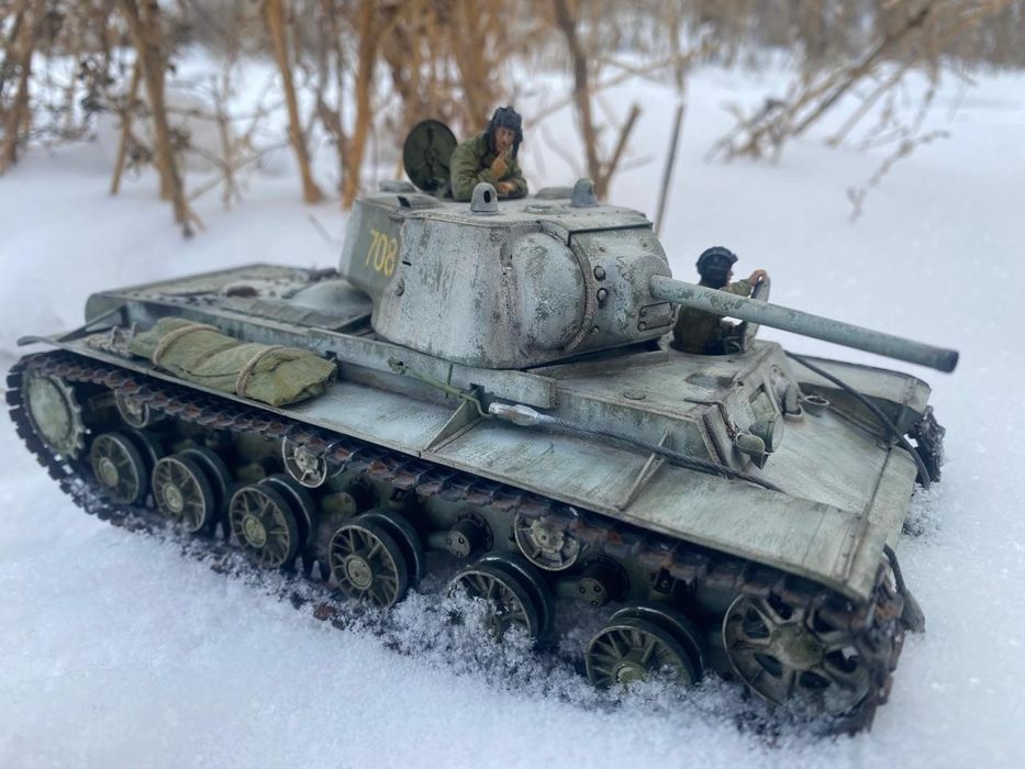 Модель танка Кв 1 с литой башней