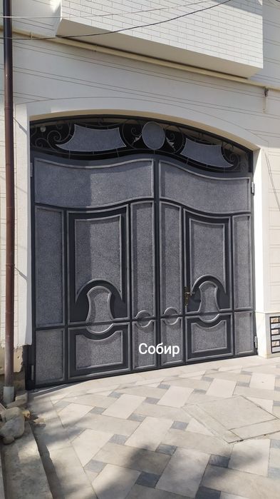 Покраска ворот. Дарвоза краскалаш. Darvoza bo'yash.