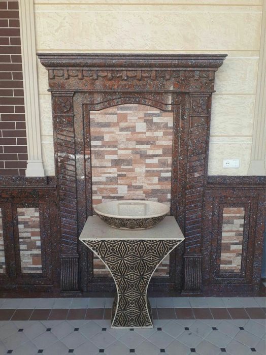 Staleshnitsa sokol zina fasad tosh ishlari