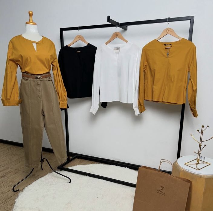 Женская блузка из хлопка / женская одежда