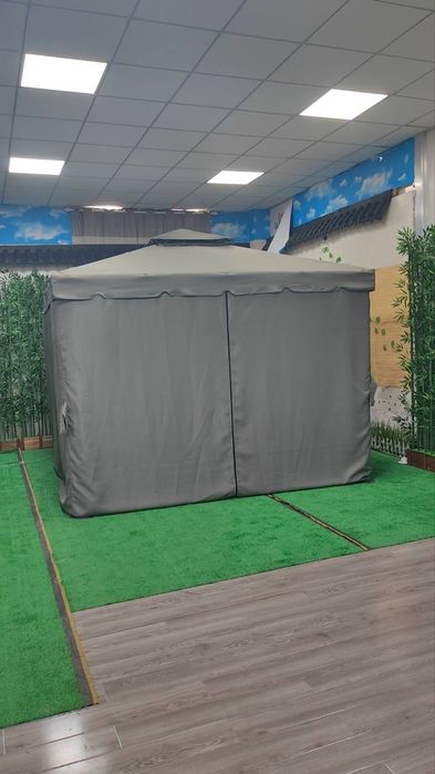 Шатёр навес зонт ткань серый