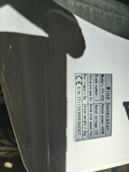 Generator eolian Vevor TF-400