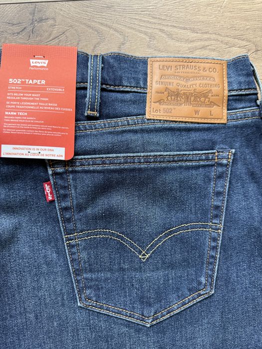 Blugi LEVIS 502 Warm Albastru Barbati | Marime 48 x 32 (Talie 128 cm)