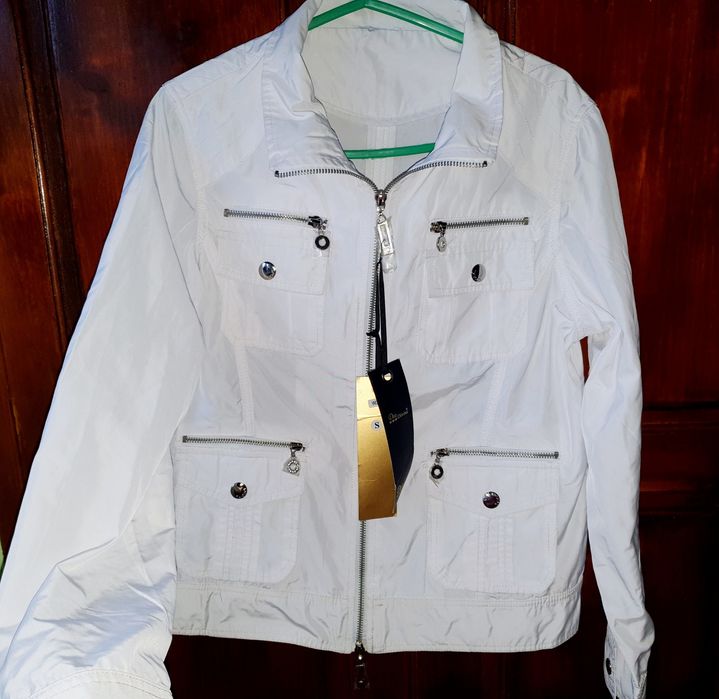 Geacă albă de vară pentru femei